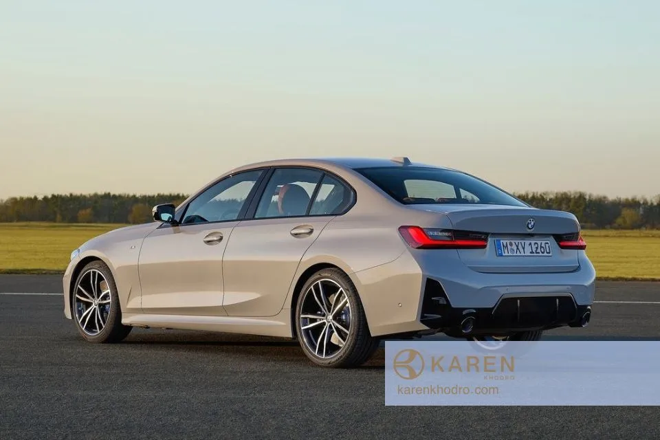 نمای خارجی بی ام وه 320i 2024
